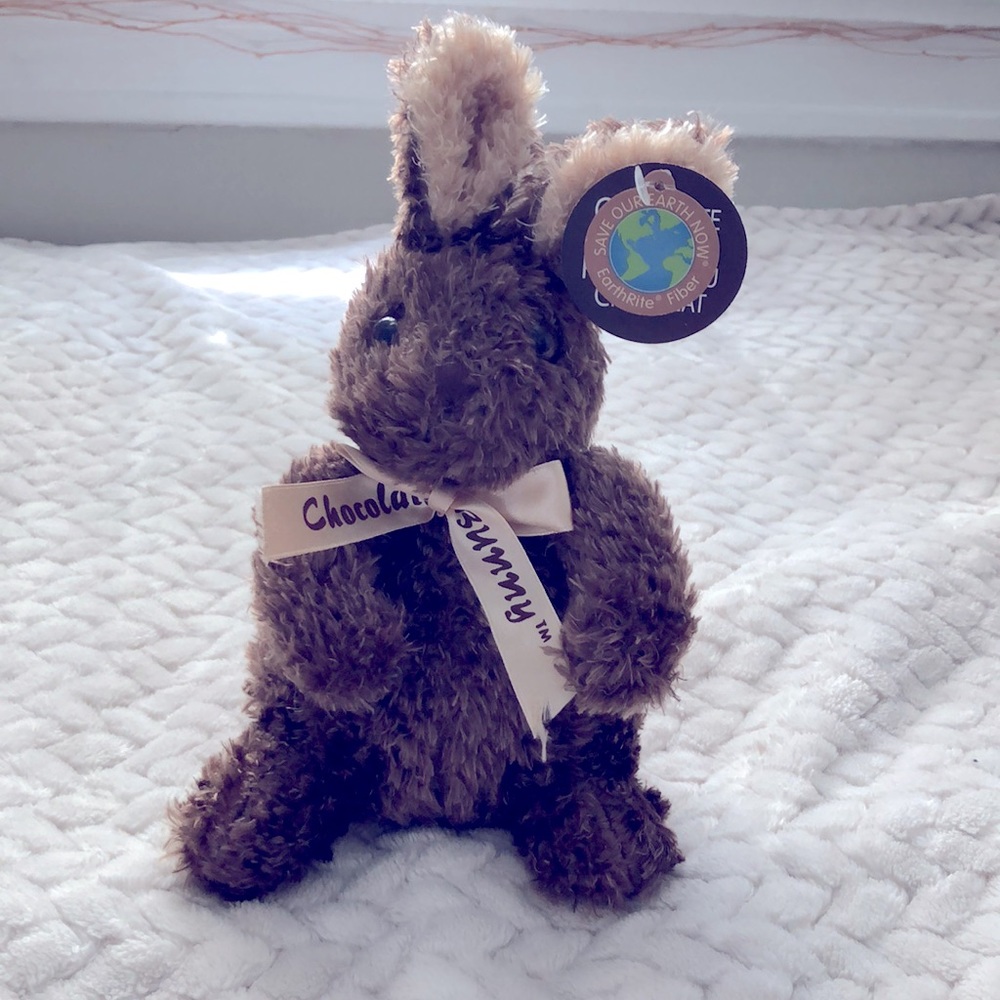 Plush Easter Bunny! brown and cream.  10”. New with tags.